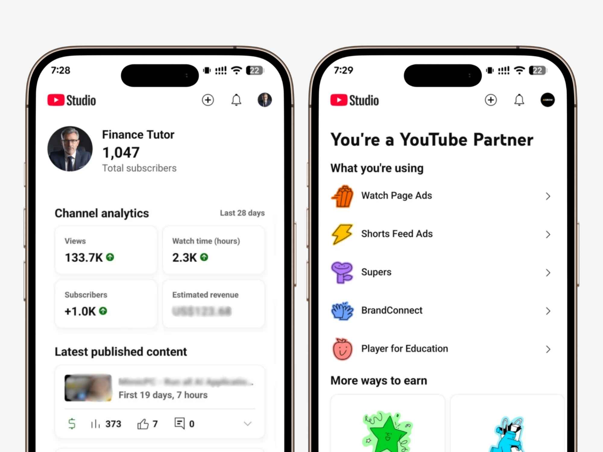 Monetized YouTube Account